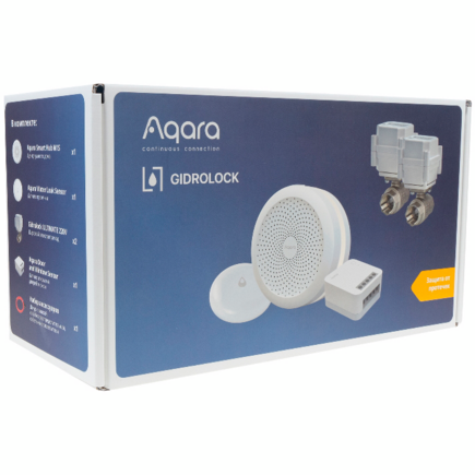 Комплект умного дома Aqara x GIDROLOCK «Защита от протечки» (EAC)